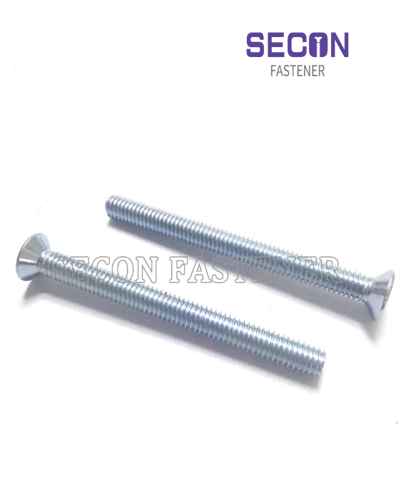 DIN 965 Countersunk flat head machine screws zinc plated