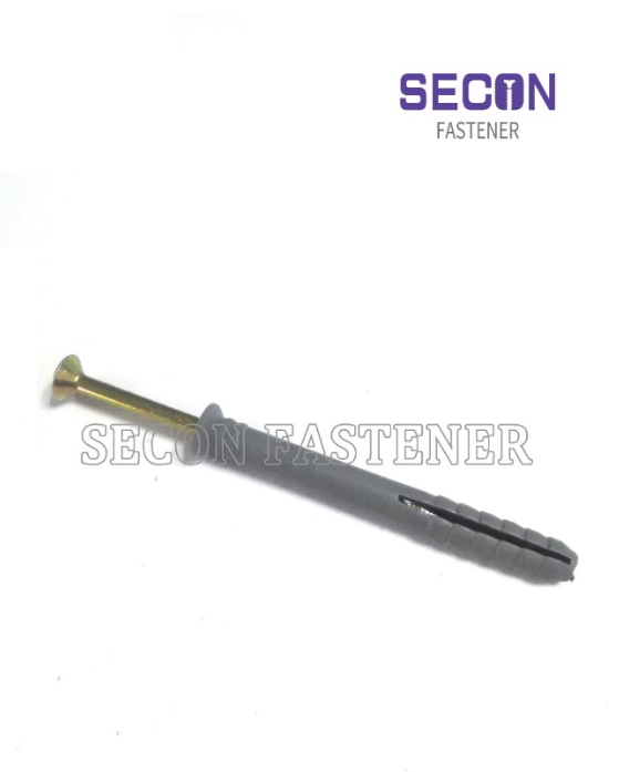 Screw Plastic Wall Plug Nail Expansion Anchor